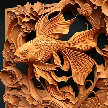 3D model Goldfish fish (STL)